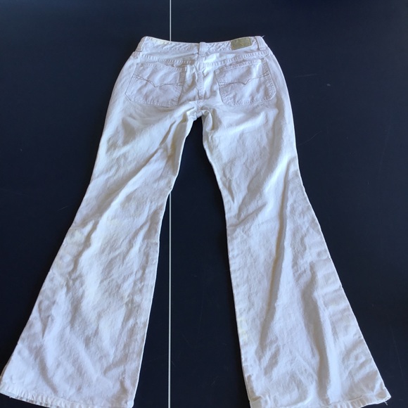 Vintage Guess Jeans unique flare white jeans - Picture 7 of 8